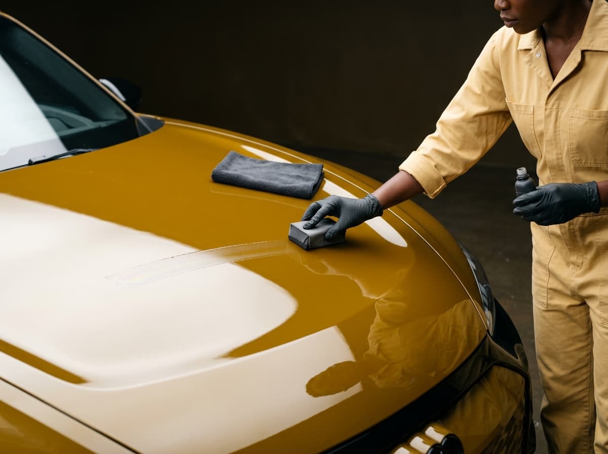 Ceramic coating work in progress