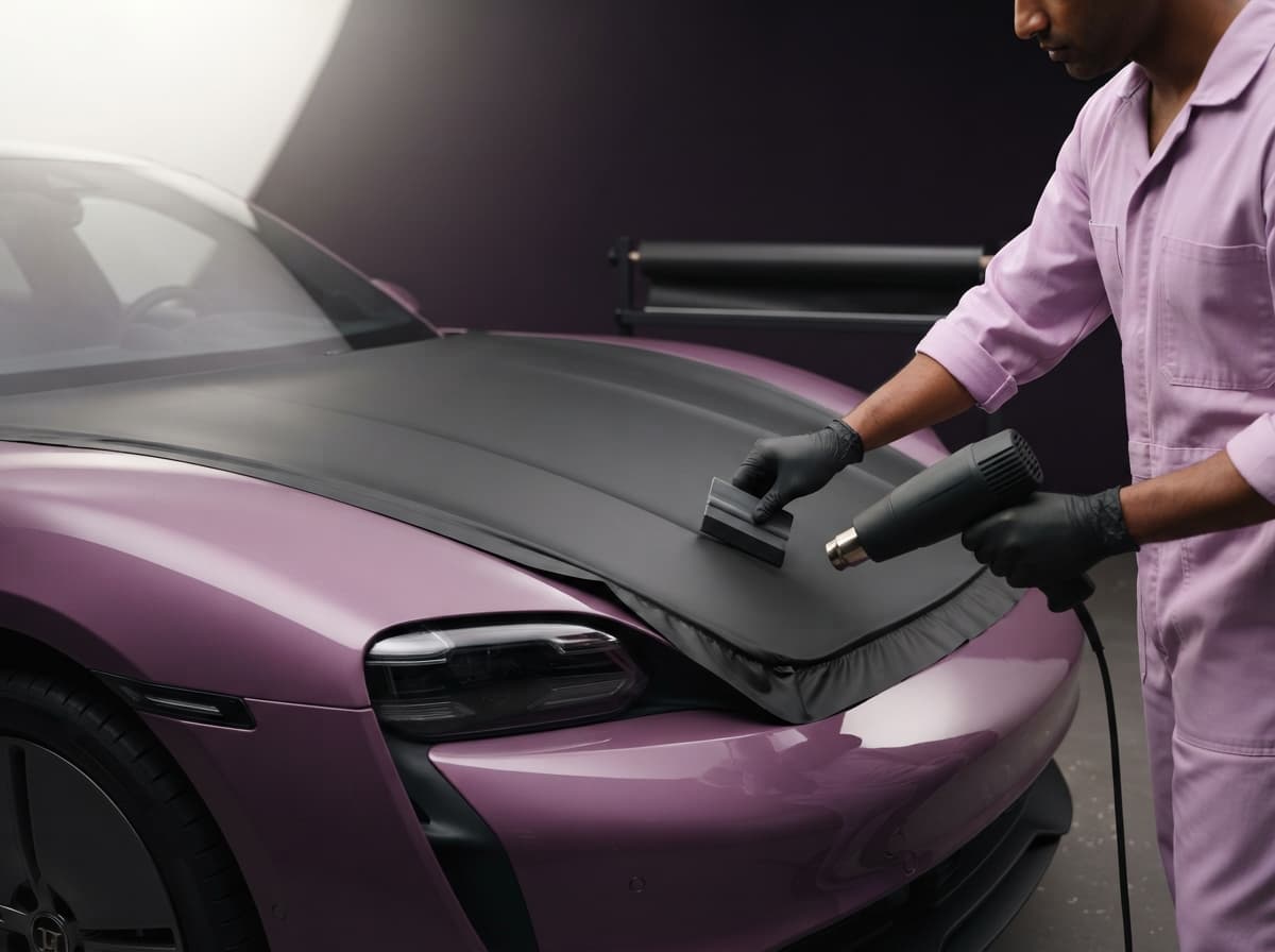 Vinyl wrap work in progress